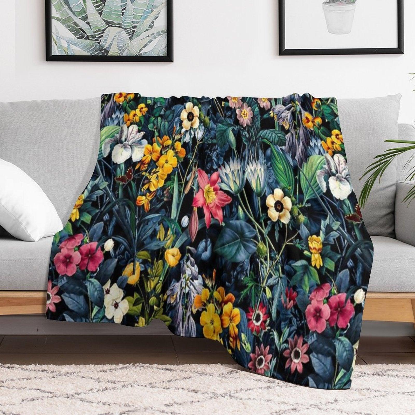Exotic Garden Throw Blanket