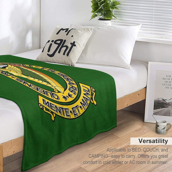 THE QUEEN'S ROYAL IRISH HUSSARS Sustainable Throw Blanket