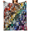 Rainbow Musical Full Album Collage Versatility Throw Blanket