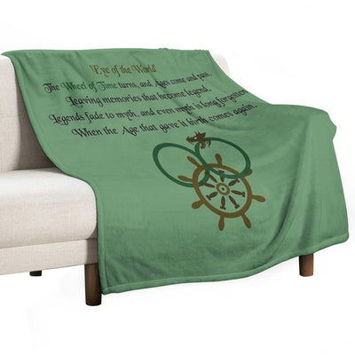 Thus Spins The Wheel of Time Easy Care Throw Blanket