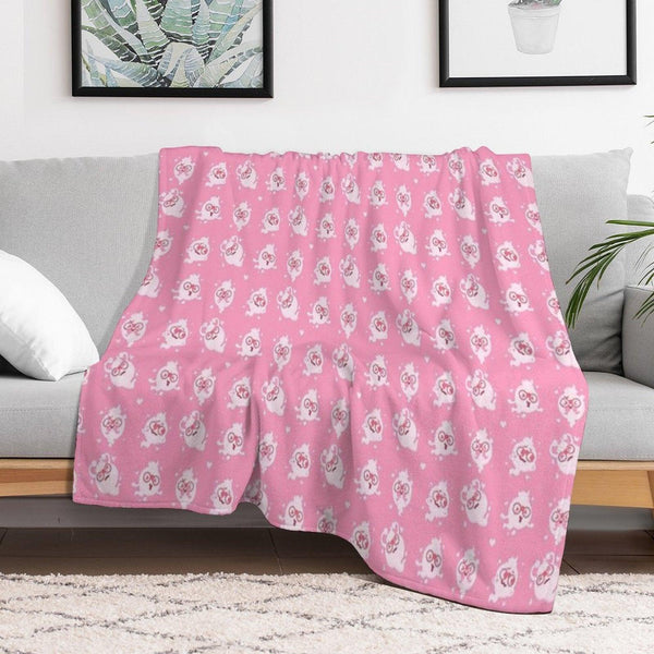 Whisper Colour Palette Pattern Valentines  Yo-Kai Watch Throw Blanket