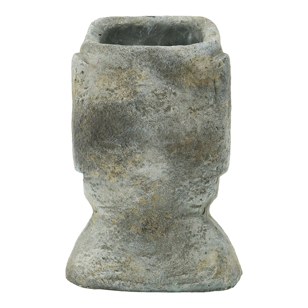 5x5.5x9' Easter Island Cement Planter