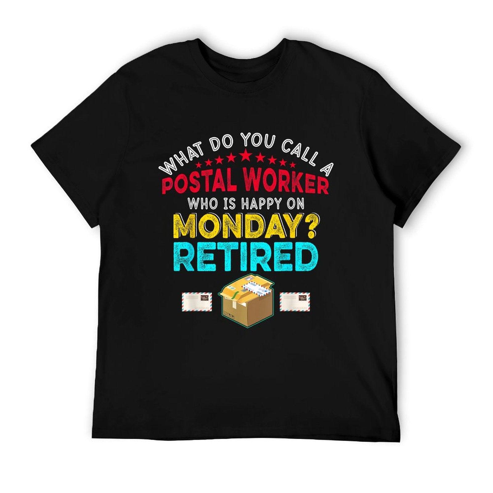 Vintage Retro Happy Retirement Funny A Postal Worker Retired T-Shirt