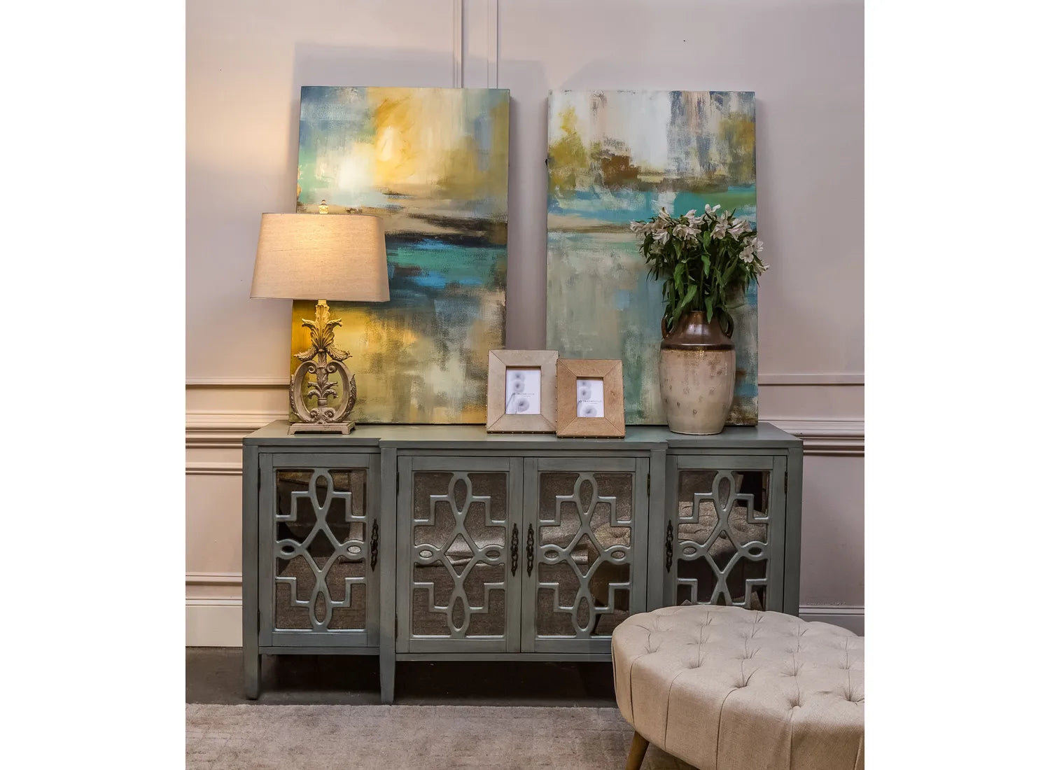 Lawrence Credenza - Blue Gray