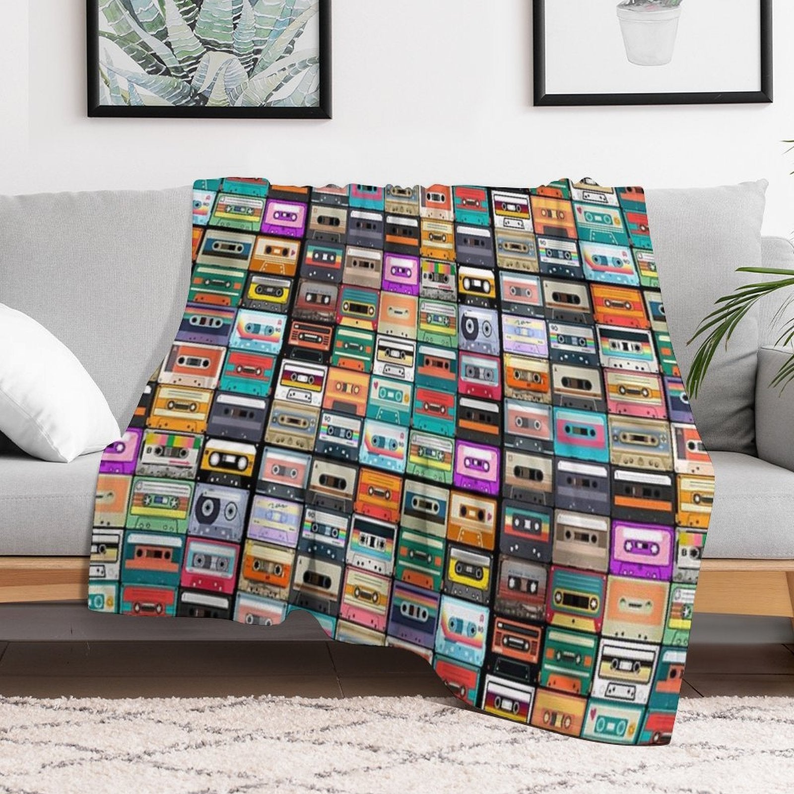 Cassette Tape Velvety-soft Throw Blanket