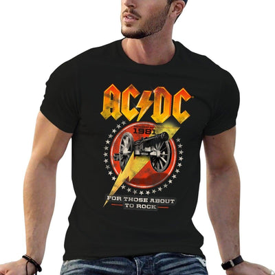 ACDC Rock Music Band For Those About To Rock 1981  Cotton T-Shirt