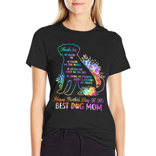Happy Mother's Day Tie Dye To The Best Dog Mom Mothers Day T-Shirt