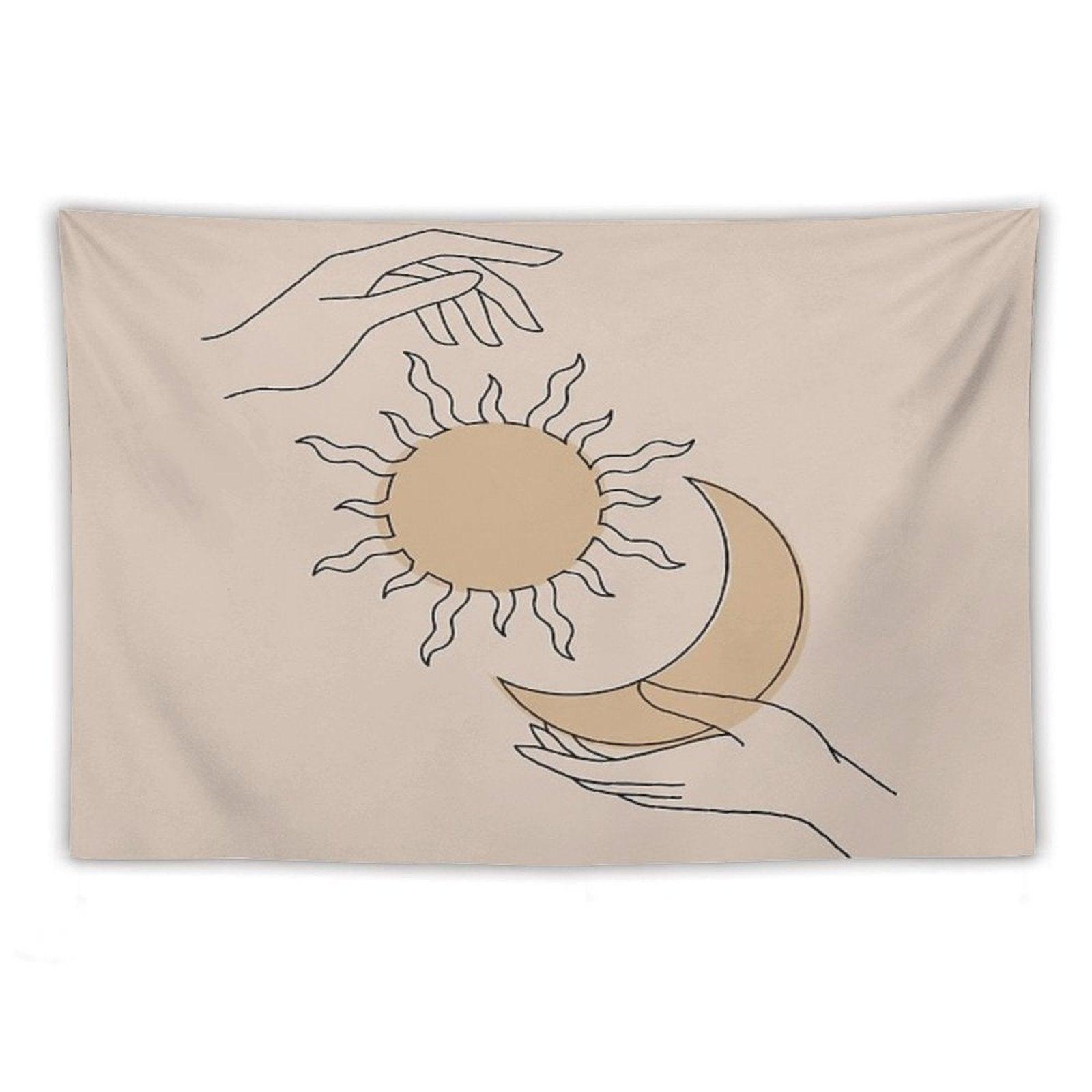 Sun And Moon Tapestry