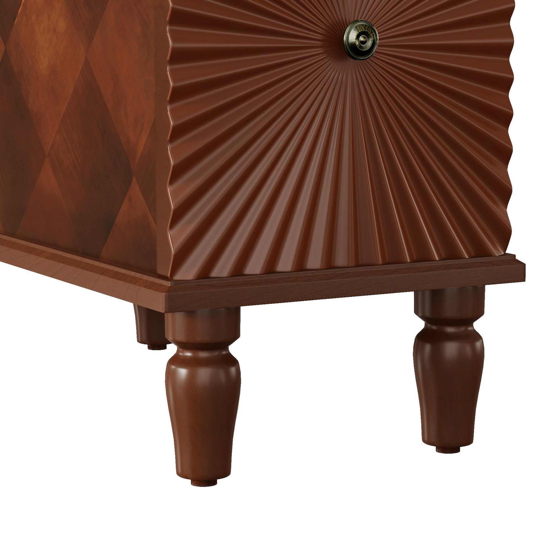 2 Drawer Modern Sofa Side Table, Narrow Side Table, Slim Nightstand for Living Room, Bedroom(Expect Arrival Date 2025/4/16)