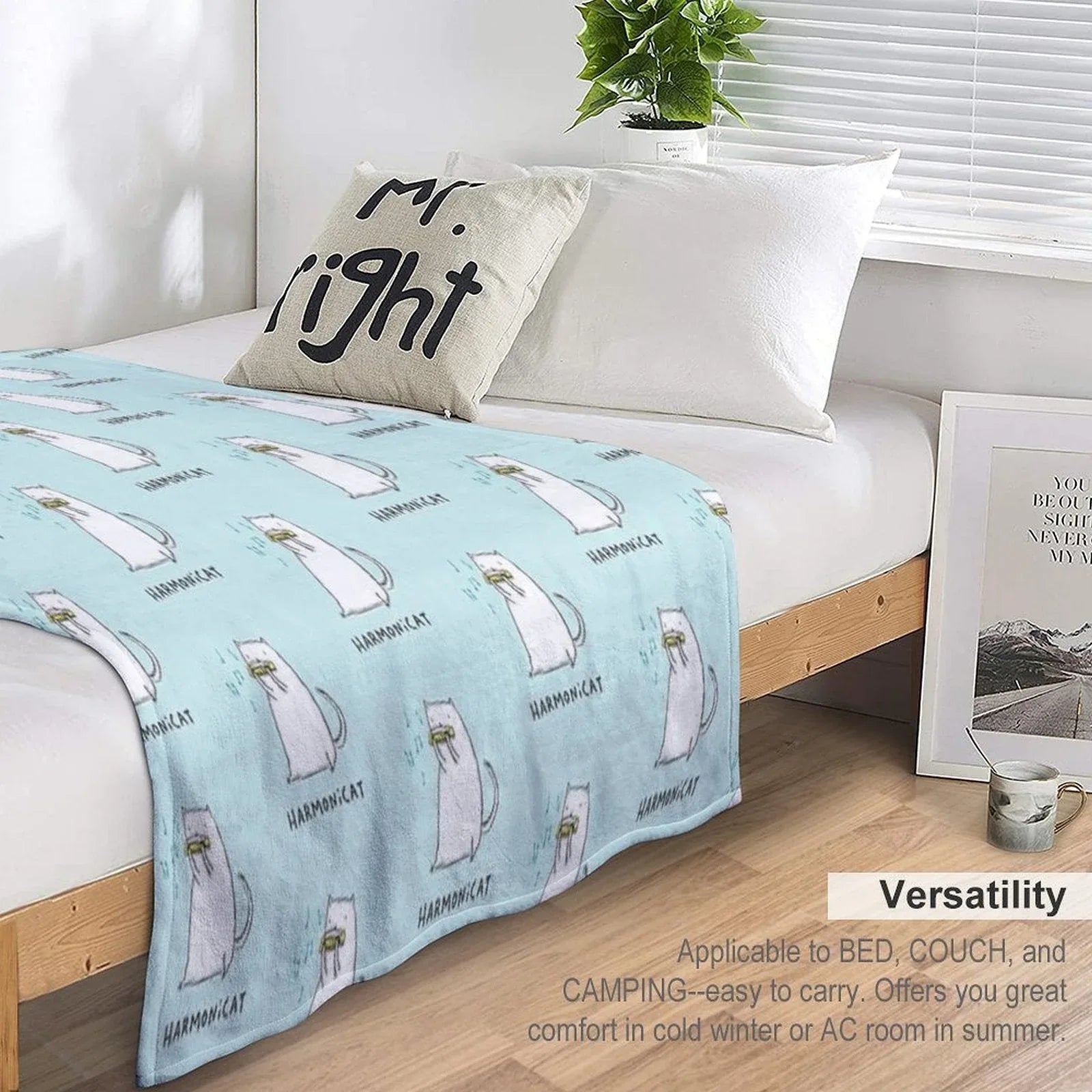 Harmonicat Throw Blanket