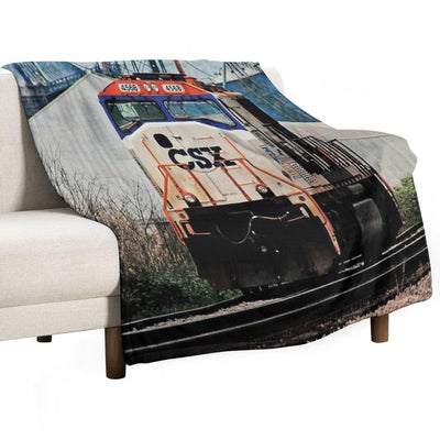 CSX #4568 SD70AC Operation Lifesaver 50th Anniversary (Original) Eco-conscious Throw Blanket