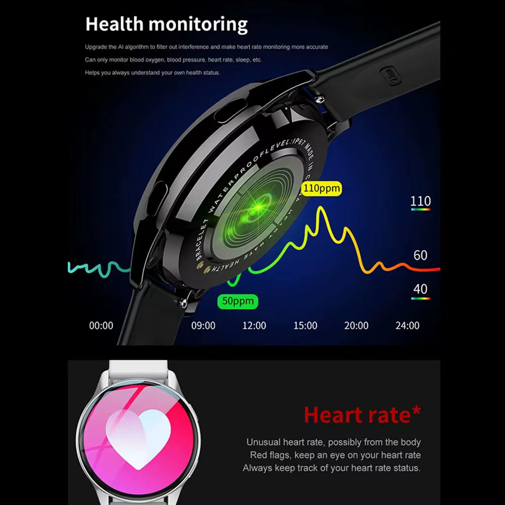 Glam Connect Smartwatch - Bluetooth Calls & Health Monitoring GOODSPHORIA.COM