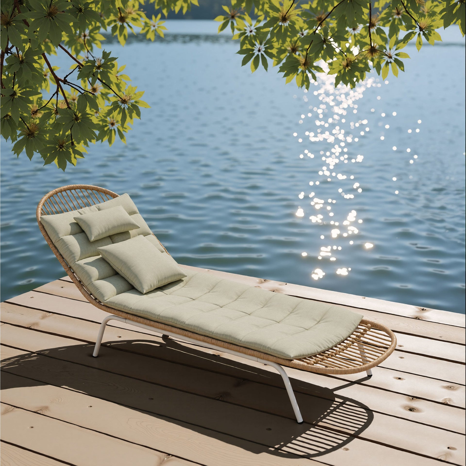 Skim Chaise Lounge Multicolor