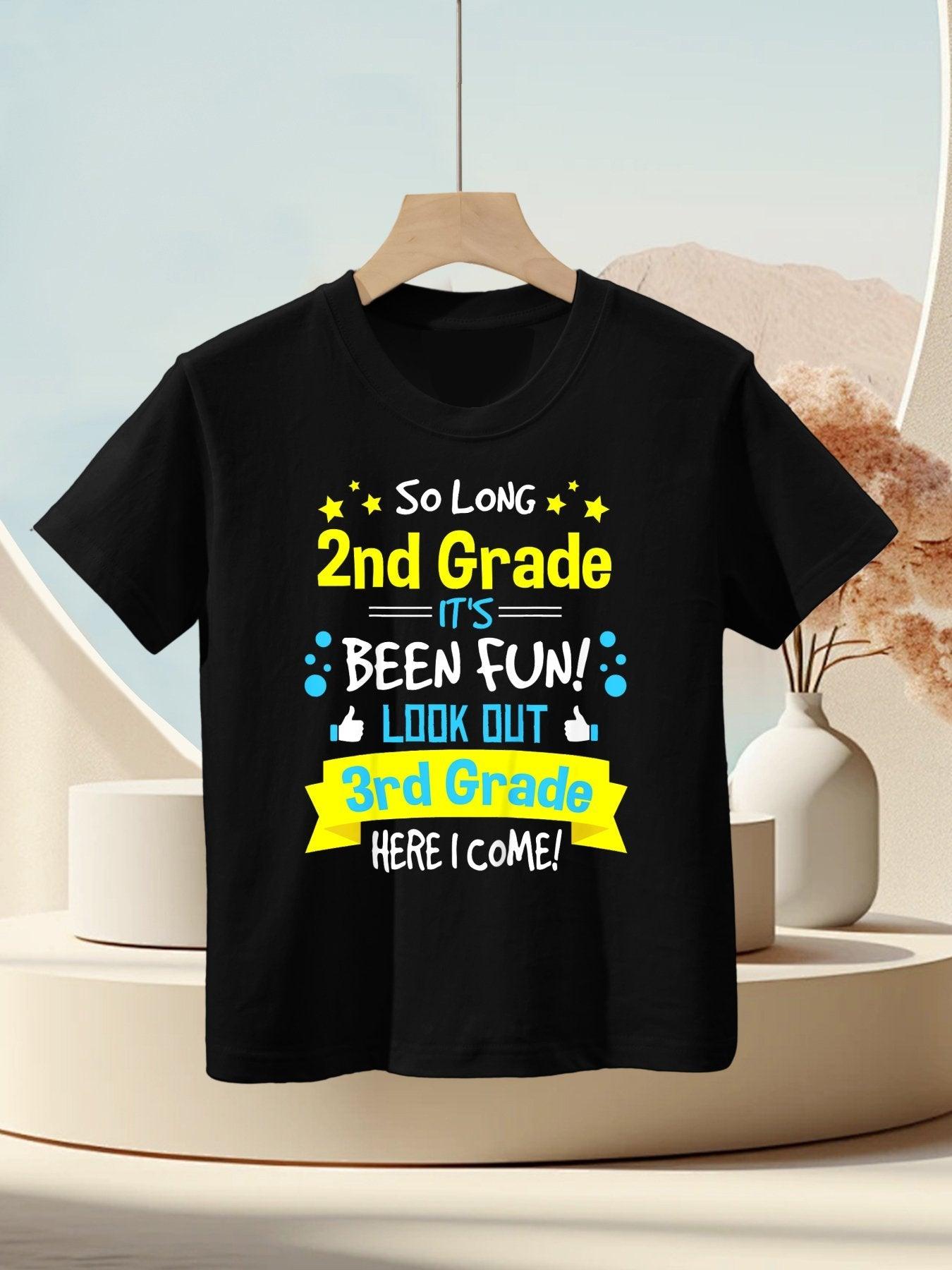 So Long 2nd Grade Here I Come 3rd Grader Graduation Gifts Kids T-Shirt