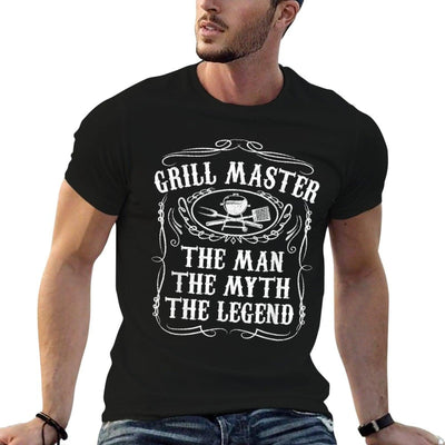 Grill Master The Man The Myth Legend Funny BBQ Smoker Gift T-Shirt
