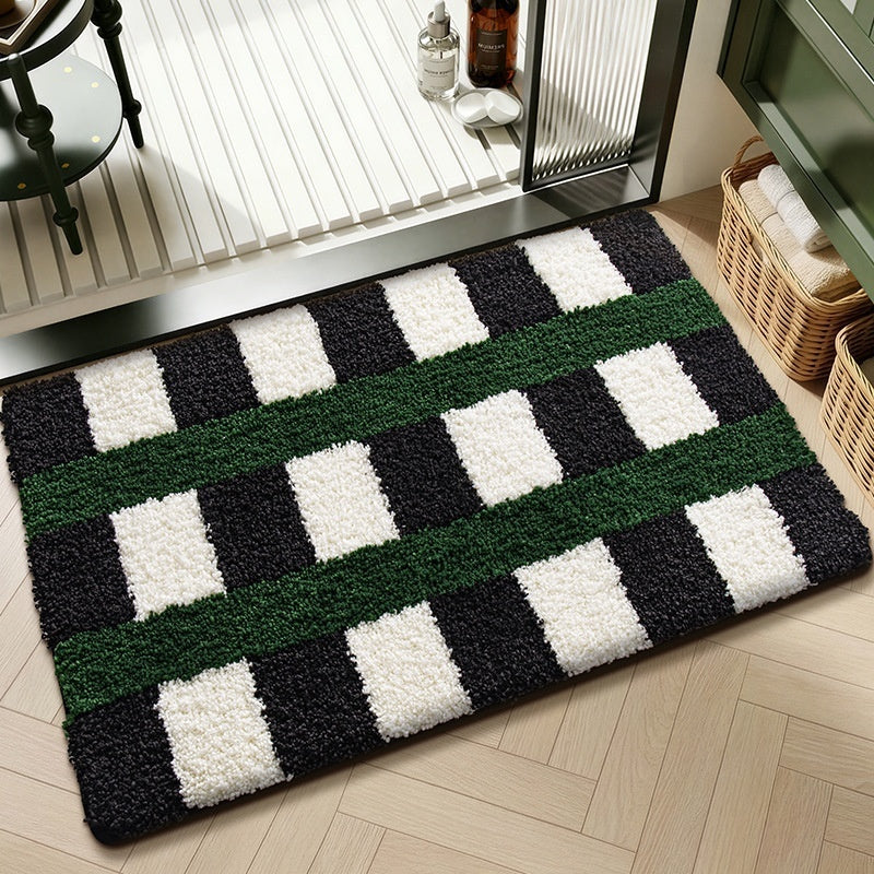 Water-absorbent Non-slip Geometric Lattice Floor Mat