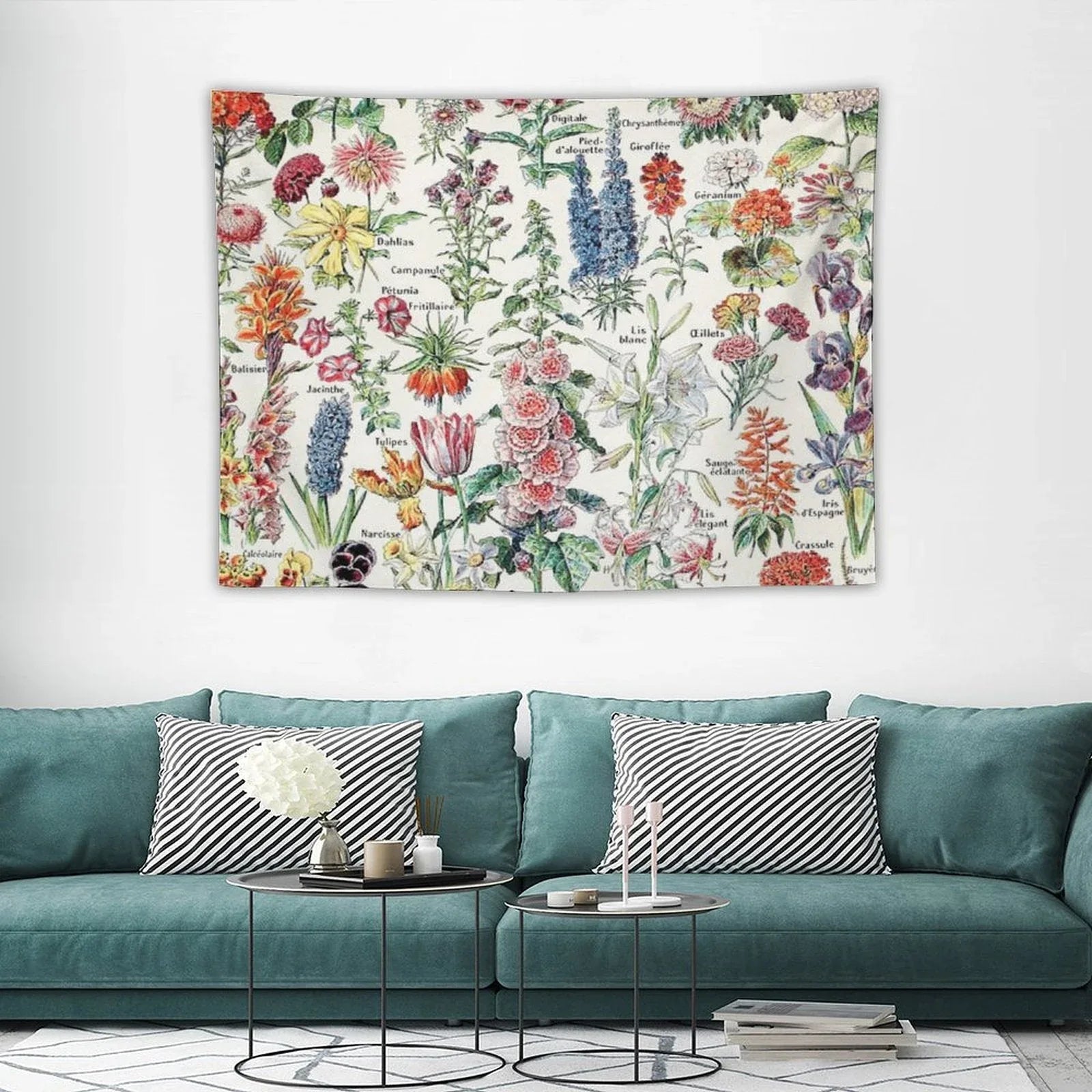 Adolphe Millot - Fleurs Pour Tous - French Vintage Poster Tapestry