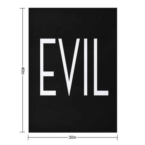Evil Tv Show Title Eco-conscious Throw Blanket