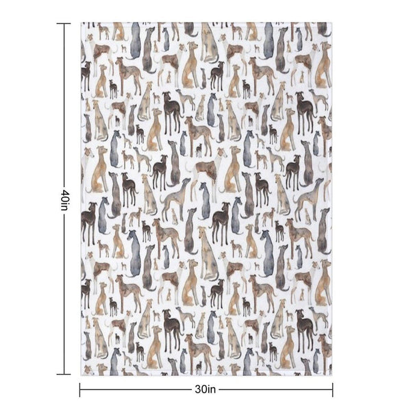 Greyhounds, Wippets And Lurcher Dogs! Throw Blanket