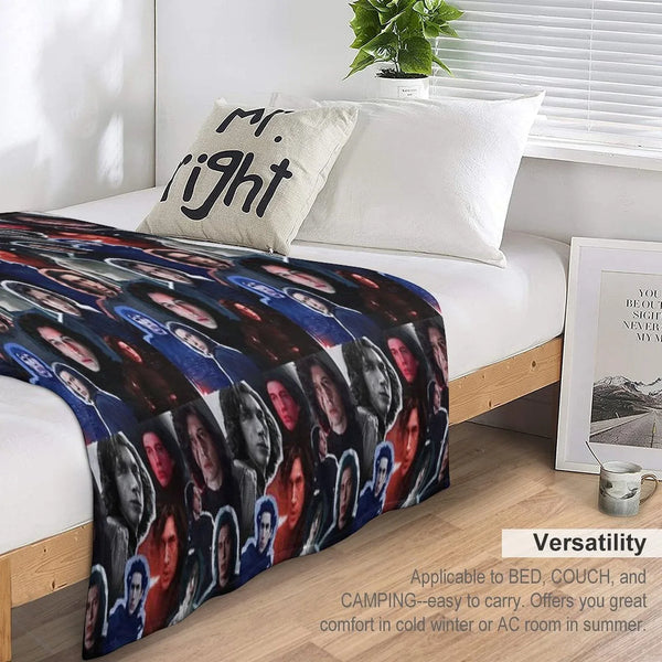 Adam Driver As BenKylo Collage Edit Throw Blanket