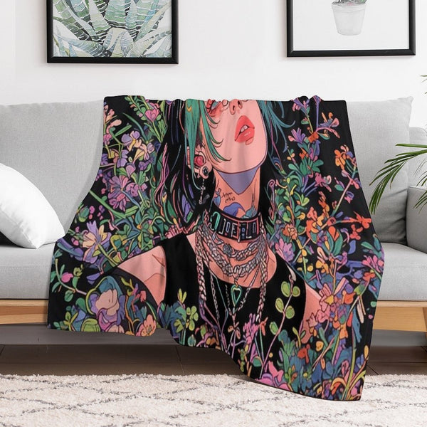 Billie's Hair Inspired Avatar Versatility Throw Blanket