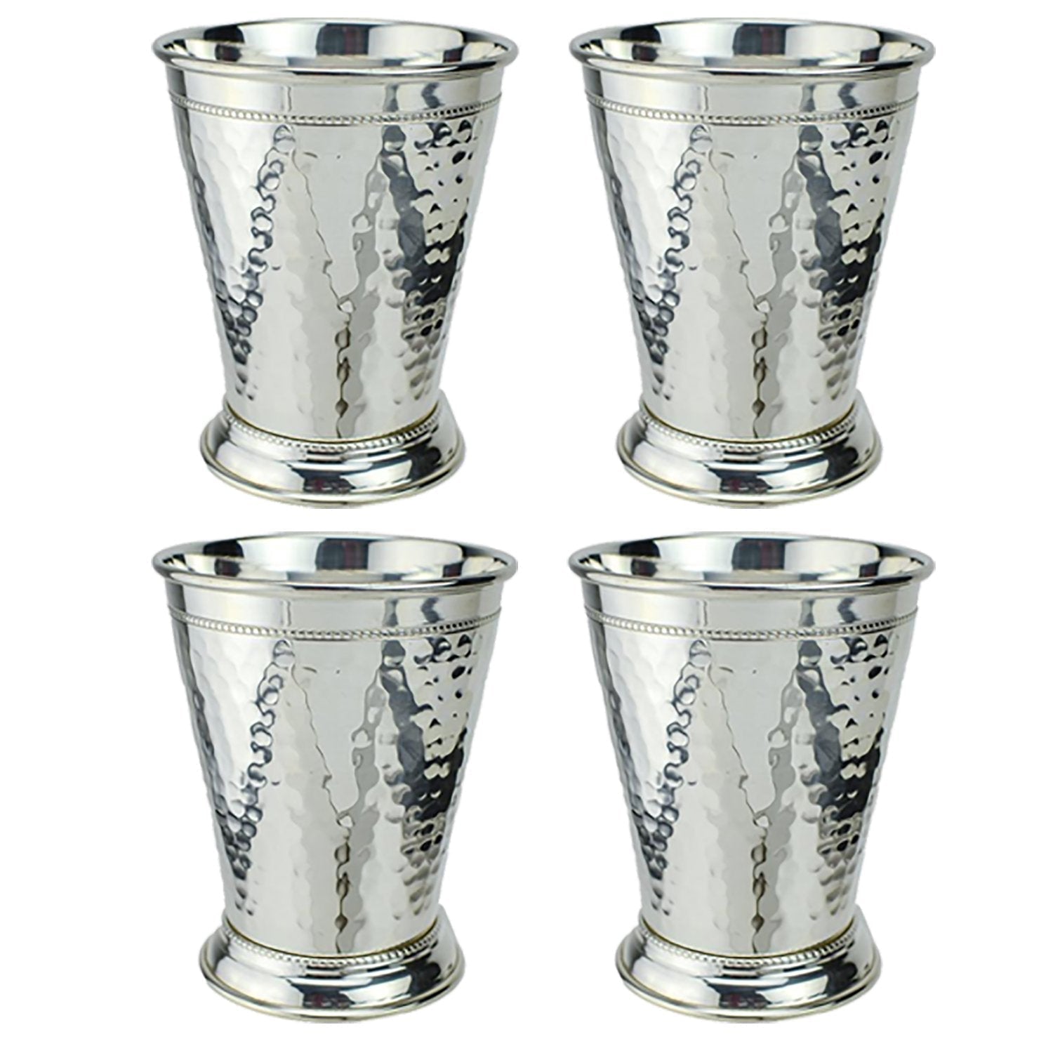 S/4 Hammered Silver Julep Cup