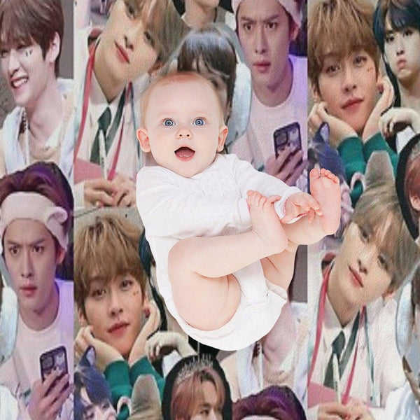 Lee Know Collage Throw Blanket