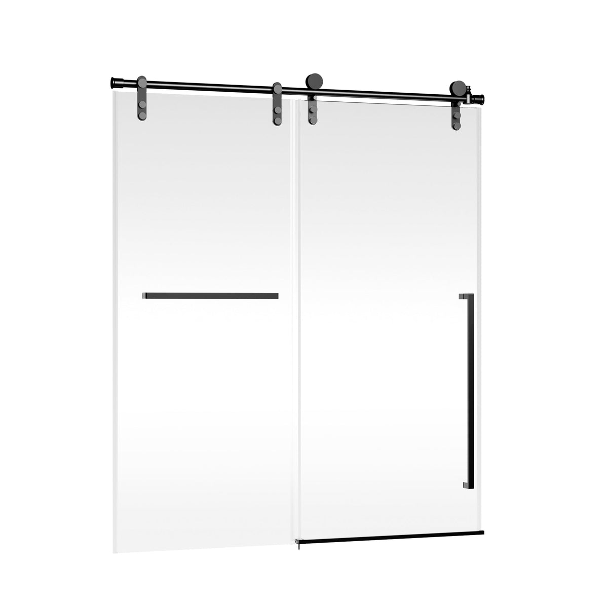 Matte Frameless Sliding Shower Door 56