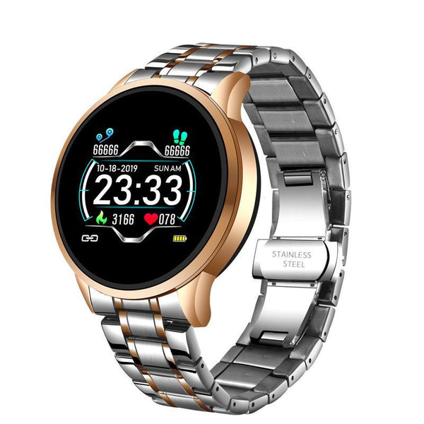 New Smart Watch For Men  With IP67 Waterproof Protecion and Heart Rate Fitness Tracker Pedometer For Android and IOS sistems Steel Band Sports Men Smart Watch