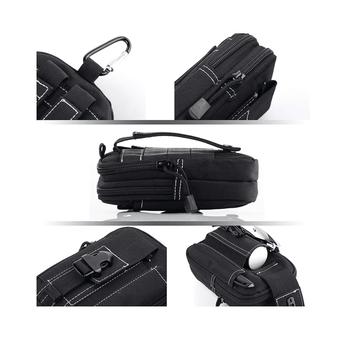 JupiterGear Tactical MOLLE Military Pouch Waist Bag for Hiking, Running and Outdoor Activities