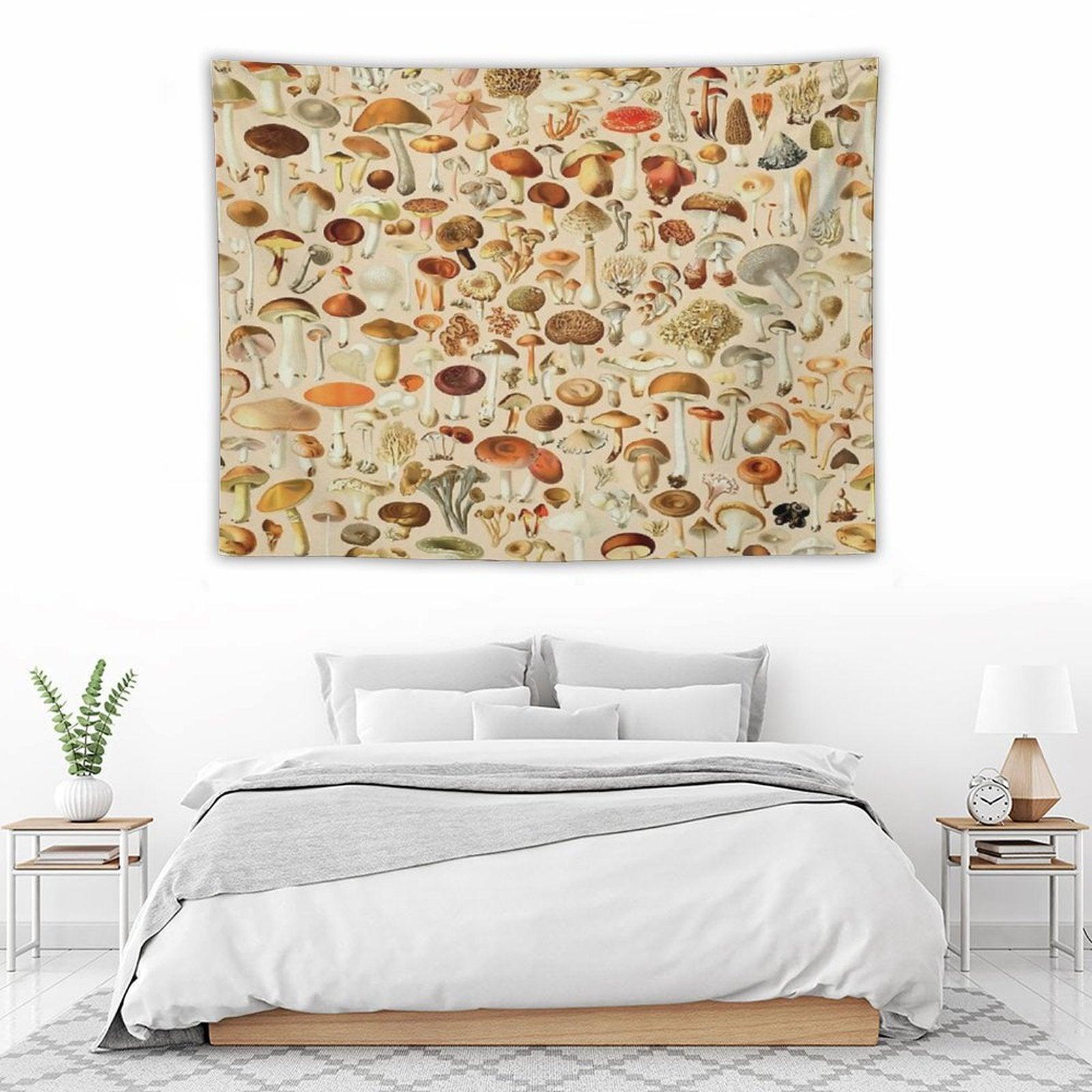 Vintage Mushroom Designs Collection Tapestry
