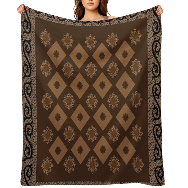 Decorative Abstract Design Multi-functional Throw Blanket