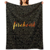 Fireheart Quoted Design Gift-ready Throw Blanket