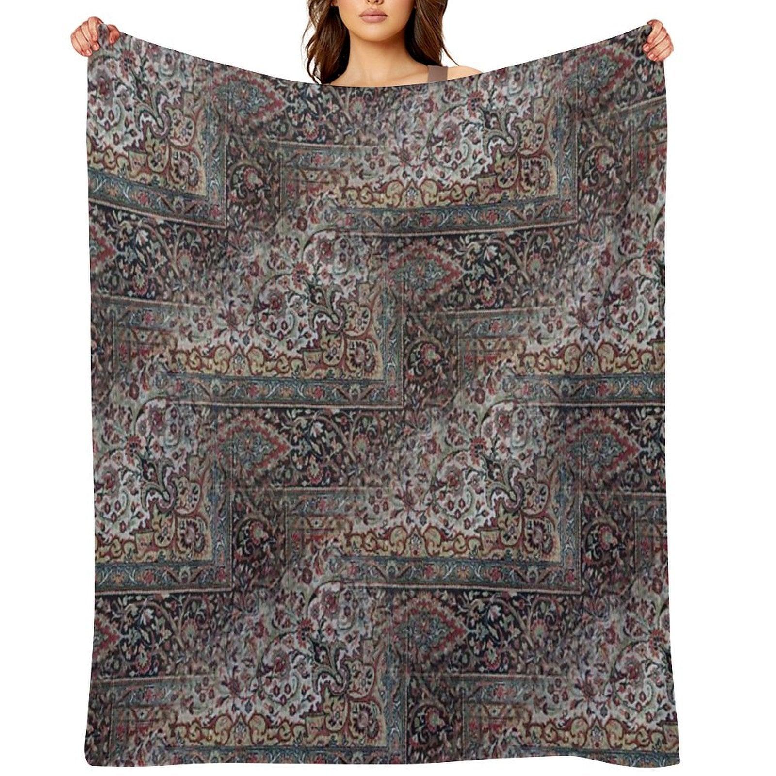 My Grandma's Carpet Throw Blanket