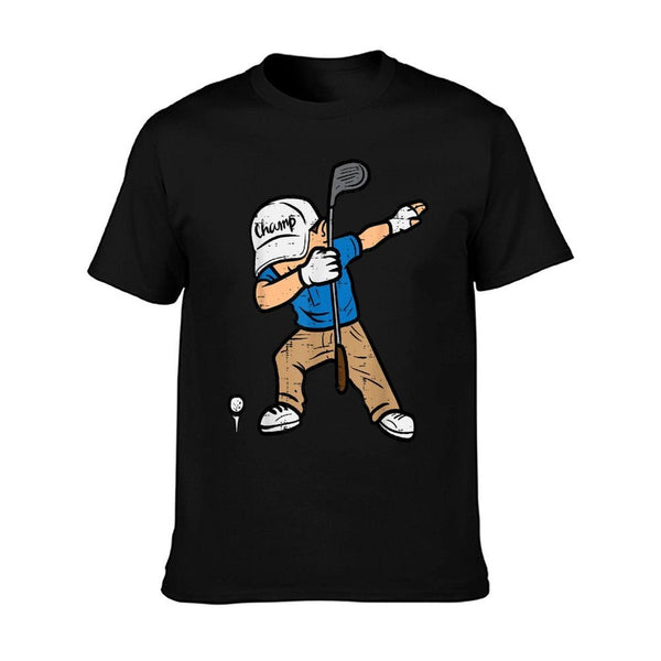 Dabbing Golfer Funny Golfing Golfer Dad Men Boys Kids Youth T-Shirt