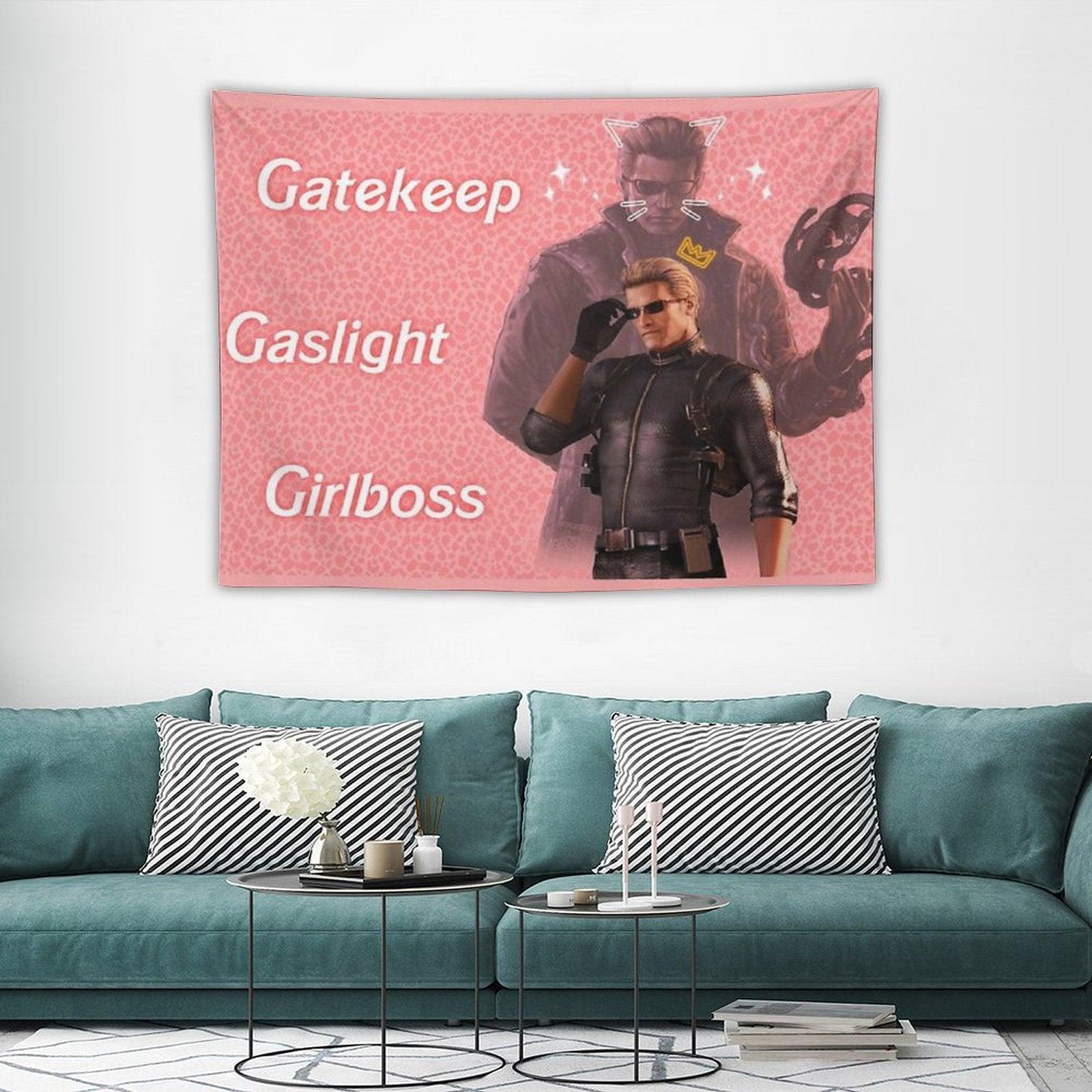 Wesker  Gaslight Gatekeep Girlboss Tapestry