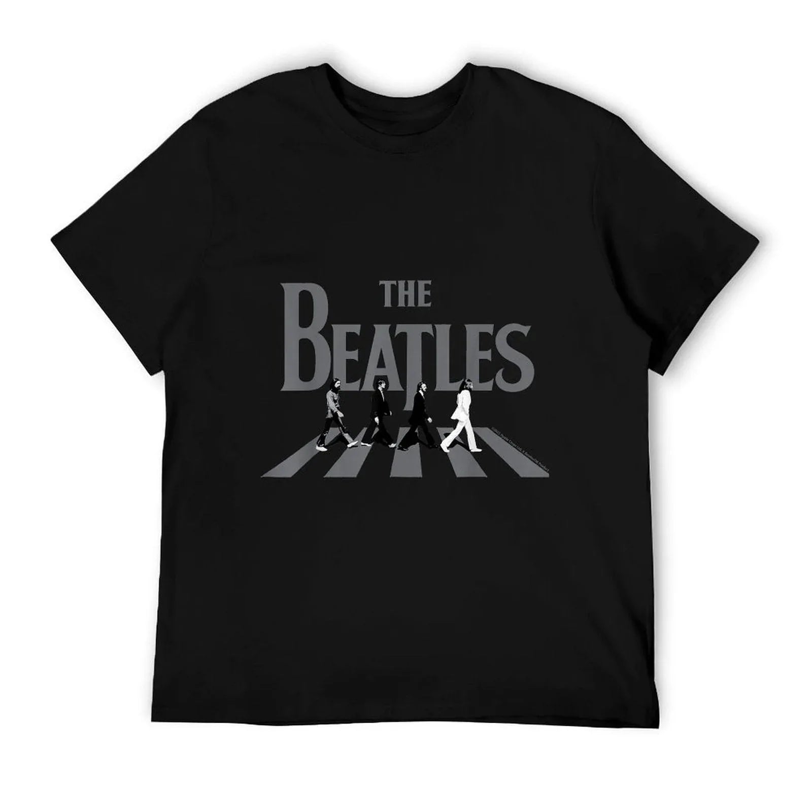 The Beatles - Abbey Road Greyscale Album Cover  Vintage-inspired T-Shirt