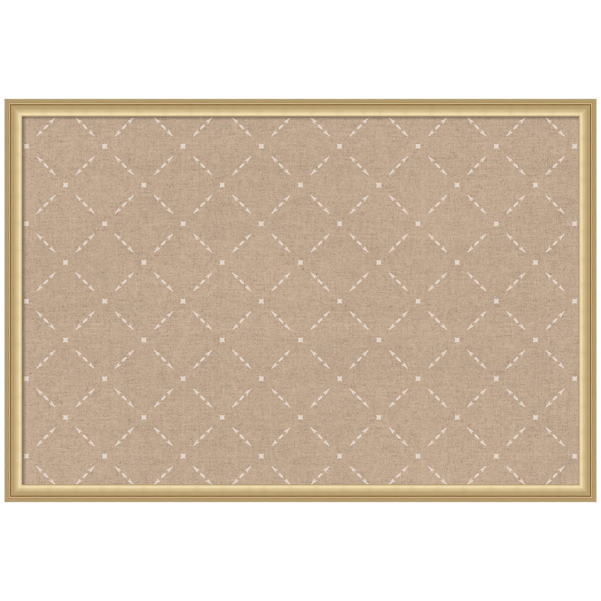 Pinboard Beige Lattice Pattern