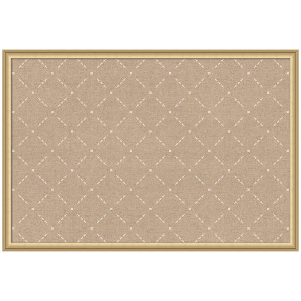 Pinboard Beige Lattice Pattern