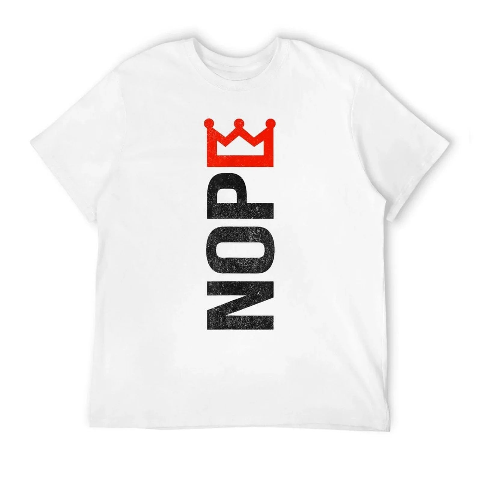 No Kings Protest Sign Vertical American Pride 4th of July Comfortable T-Shirt