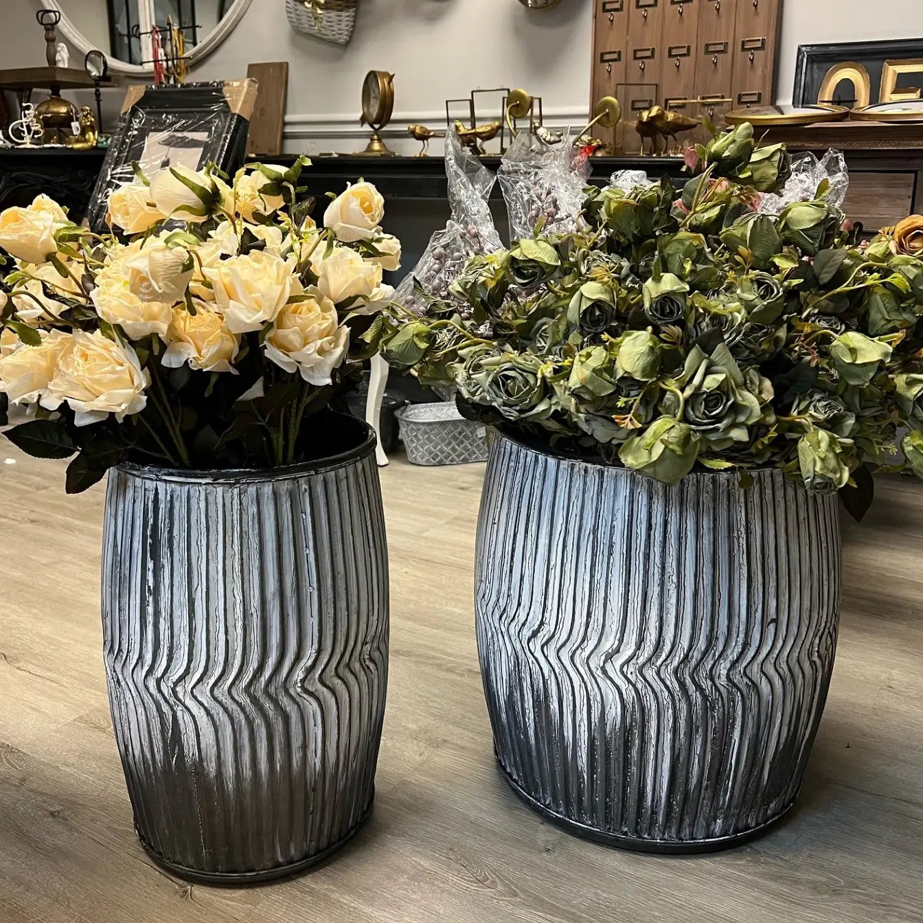 Dolly Stools/Planters - Set of 2