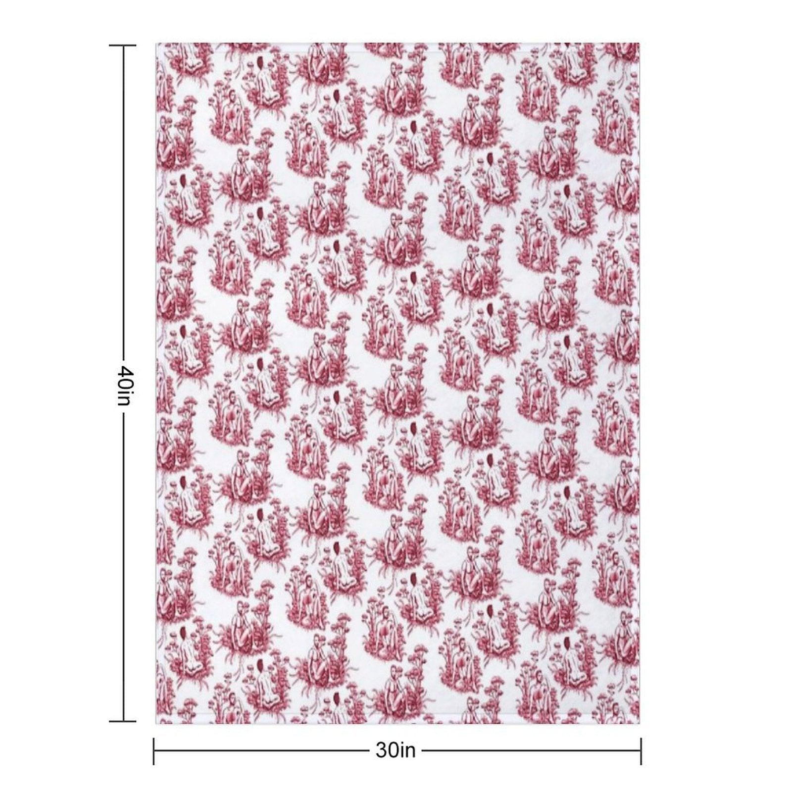 Men Toile Throw Blanket