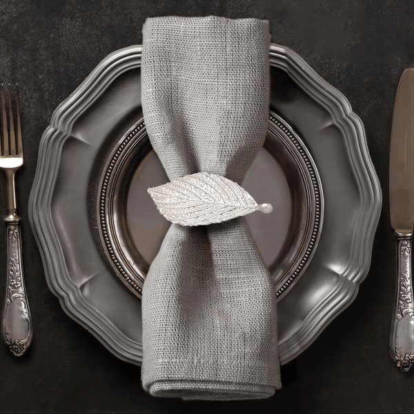 Silver Leaf Napkin Rings – Silver Leaf Design
