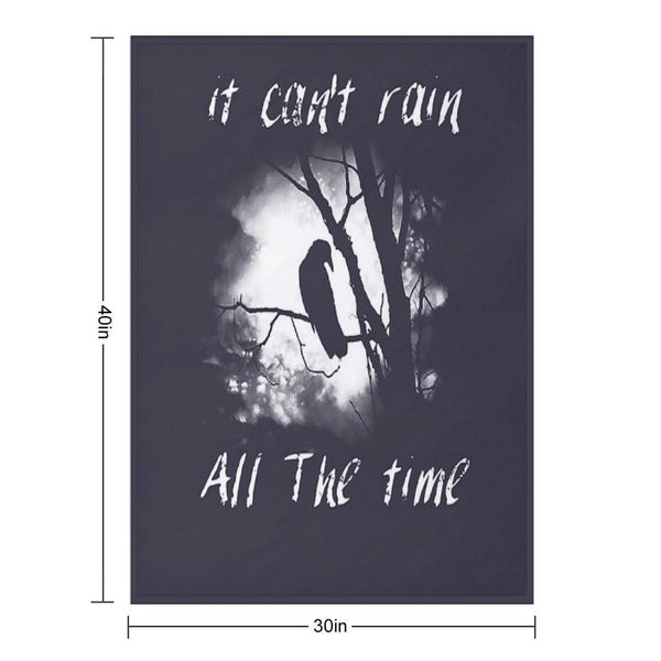 Men Women The Crow Halloween Gifts For Music Fans Sustainable Throw Blanket