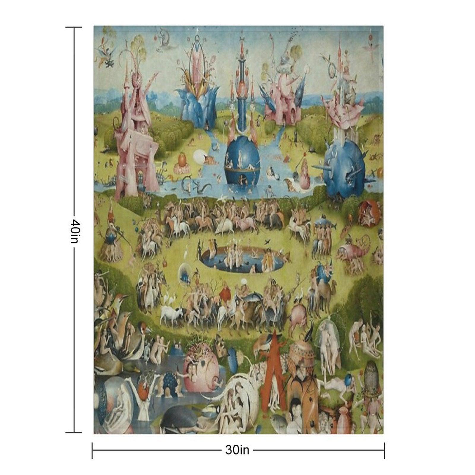 The Garden of Earthly Delights - Hieronymus Bosch Throw Blanket