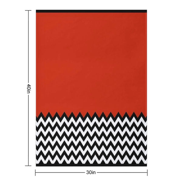 Black Lodge (Twin Peaks) Inspired Graphic Throw Blanket