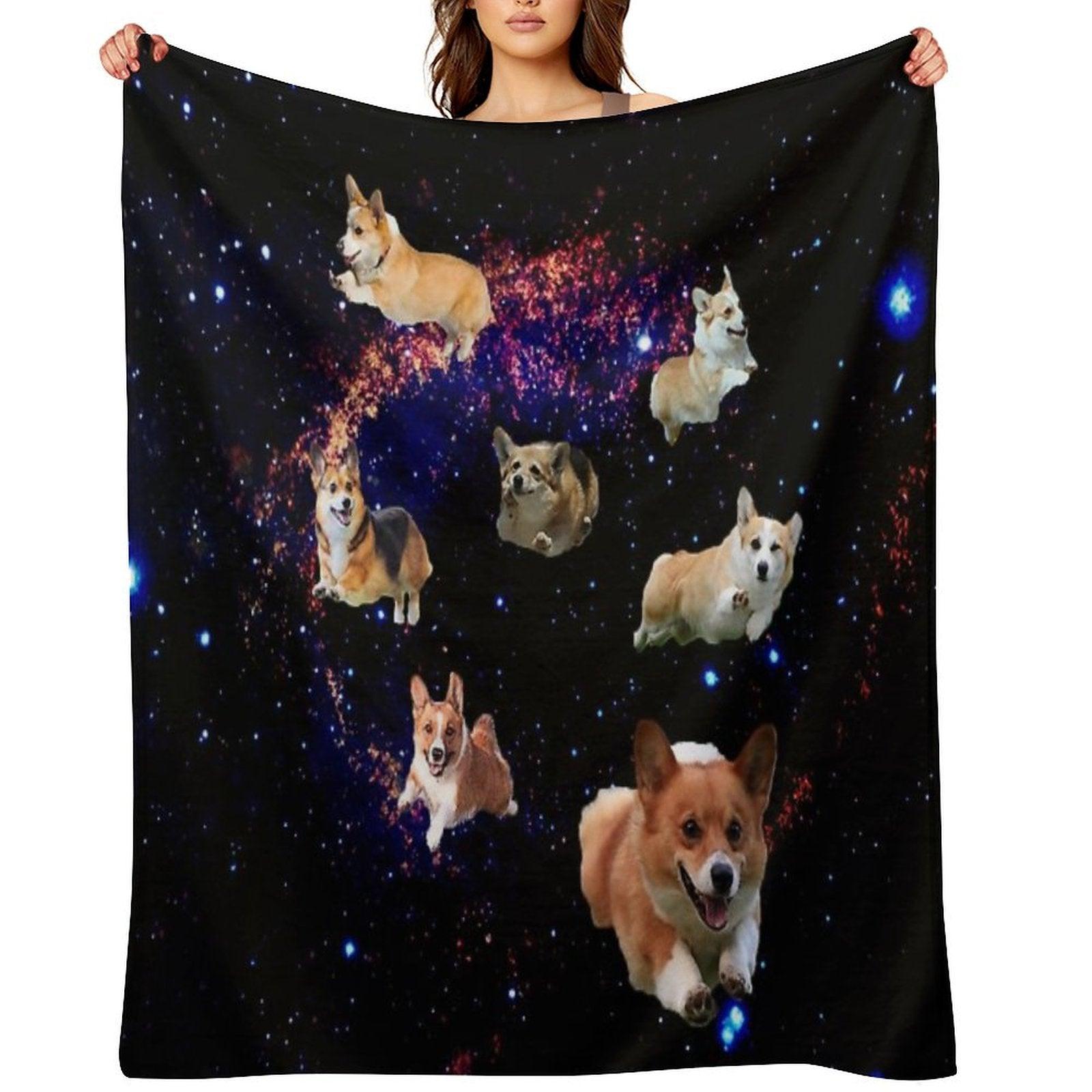 Space Corgis Throw Blanket