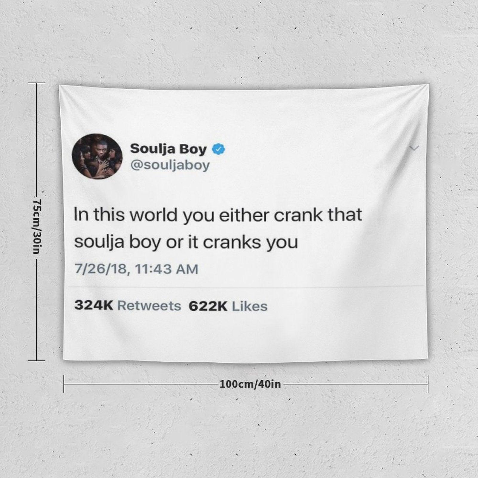 Soulja Boy Tweet Tapestry