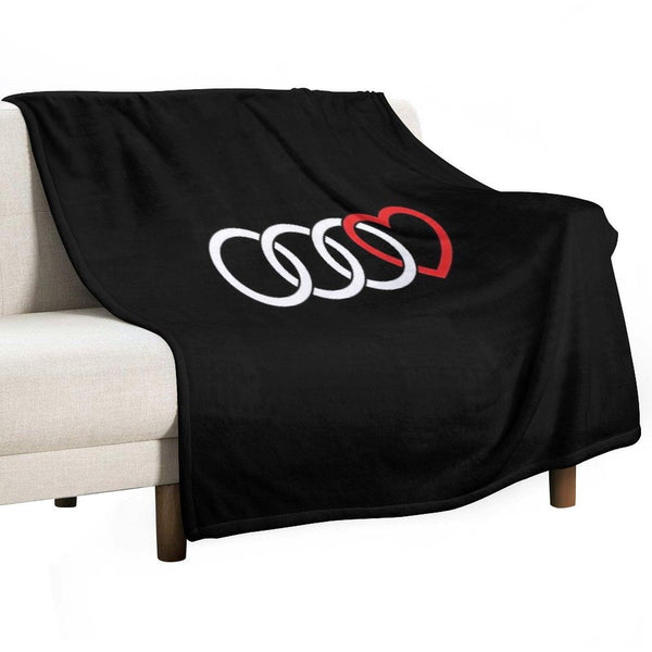Audi Love (Dark) Throw Blanket