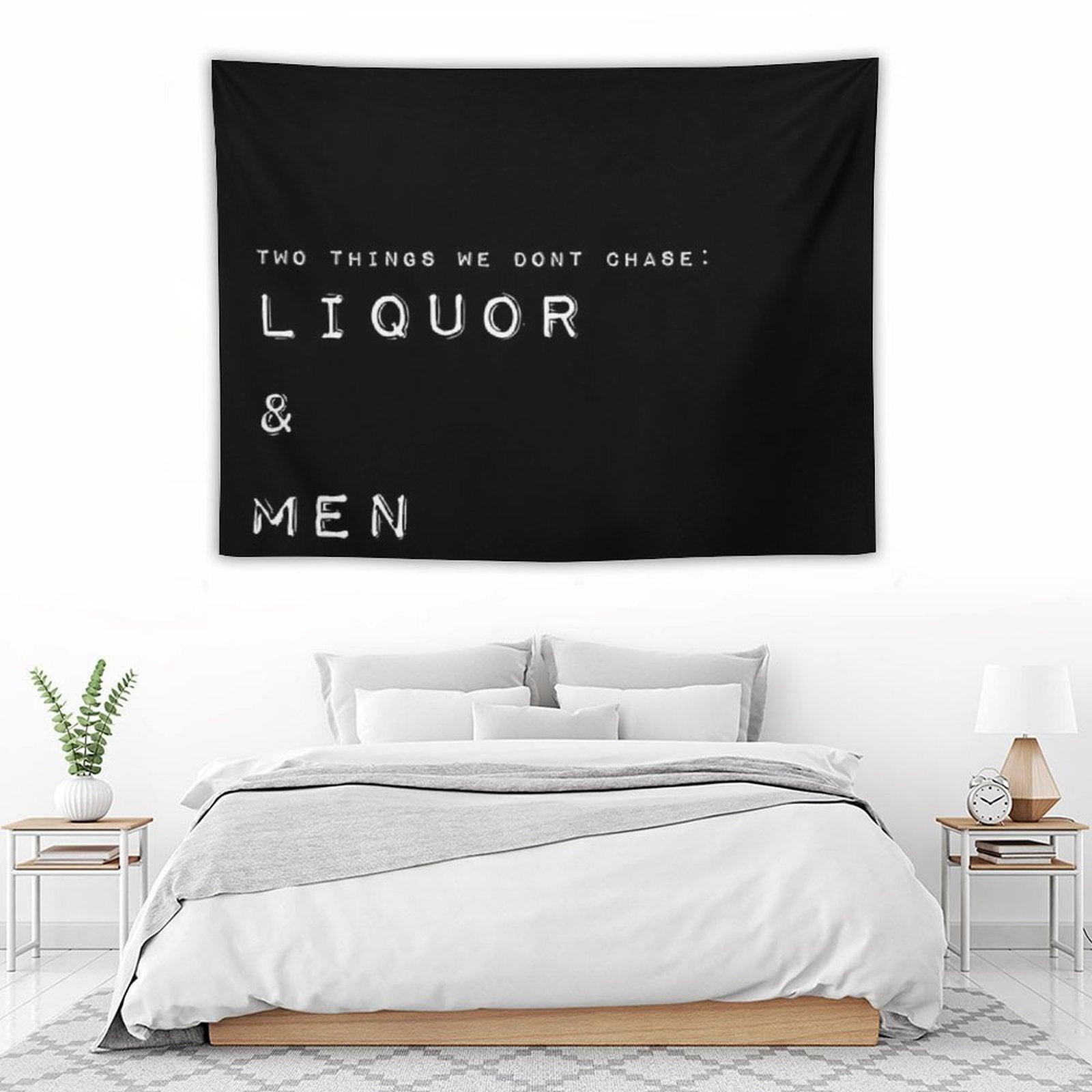 Liquor And Men Tapestry Tapestry